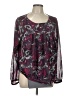 Sag Harbor 100% Polyester Purple Long Sleeve Blouse Size L - photo 1