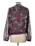 Sag Harbor 100% Polyester Purple Long Sleeve Blouse Size L - photo 2