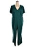 Ann Taylor LOFT Solid Green Teal Jumpsuit Size 20 - photo 1