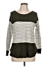 Staccato Stripes Green Pullover Sweater Size L - photo 1