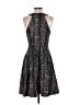 Muse Animal Print Black Cocktail Dress Size 10 - photo 2