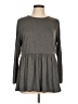 Tickled Teal Gray Long Sleeve Top Size L - photo 1