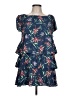 WAYF 100% Polyester Blue Casual Dress Size L - photo 1