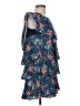 WAYF 100% Polyester Blue Casual Dress Size L - photo 4
