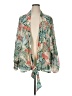 Colleen Lopez 100% Polyester Green Kimono Size XL - photo 1