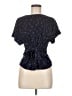 Emelia Black Short Sleeve Blouse Size M - photo 1
