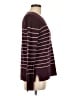 Gap Stripes Burgundy Pullover Sweater Size L - photo 4