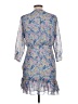 Zara 100% Polyester Paisley Blue Cocktail Dress Size L - photo 2