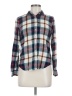 Aeropostale Plaid Blue Long Sleeve Button-Down Shirt Size M - photo 1