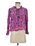 MNG 100% Viscose Pink Long Sleeve Blouse Size 2 - photo 1