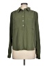 Evereve 100% Polyester Green Long Sleeve Blouse Size L - photo 1