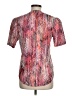 Ava & Grace Print Pink Short Sleeve Blouse Size M - photo 2