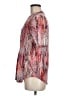 Ava & Grace Print Pink Short Sleeve Blouse Size M - photo 5