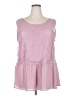 Daisy Fuentes 100% Polyester Pink Sleeveless Blouse Size 2X - photo 1