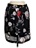Ann Taylor LOFT 100% Polyester Floral Black Casual Skirt Size S - photo 2