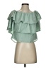 WAYF 100% Polyester Green Sleeveless Blouse Size XS - photo 1