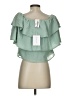 WAYF 100% Polyester Green Sleeveless Blouse Size XS - photo 2