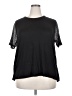 MICHAEL Michael Kors Black Short Sleeve Top Size XXL - photo 1