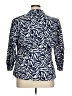 DressBarn Print Blue Blazer Size 1X - photo 2