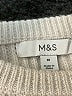 M&S Ivory Pullover Sweater Size M - photo 7