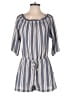 Veronica M. 100% Polyester Stripes Blue Romper Size S - photo 1