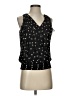 White House Black Market 100% Polyester Black Sleeveless Blouse Size XS - photo 1