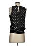 White House Black Market 100% Polyester Black Sleeveless Blouse Size XS - photo 2