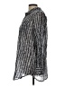 J.Crew Chevron-herringbone Graphic Blue Silver Long Sleeve Blouse Size L - photo 5