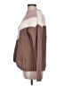 Olivia Sky 100% Polyester Chevron-herringbone Brown Pullover Sweater Size L - photo 5