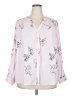 Alfani 100% Polyester Print Pink Long Sleeve Blouse Size 2X - photo 1