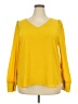 Ann Taylor LOFT 100% Polyester Yellow 3/4 Sleeve Blouse Size XXL - photo 1