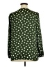 First Love 100% Polyester Polka Dots Green Long Sleeve Blouse Size 1X - photo 2