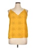 Socialite 100% Polyester Yellow Sleeveless Blouse Size XL - photo 1