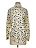 Michelle Stuart 100% Polyester Polka Dots Ivory Long Sleeve Blouse Size 4 - photo 1