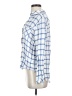 Cloth & Stone 100% Rayon Checkered-gingham Blue Long Sleeve Button-Down Shirt Size S - photo 5