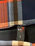 DJT Plaid Blue Casual Skirt Size L - photo 3