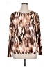 Tribal Animal Print Brown Pullover Sweater Size XL - photo 1
