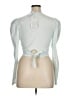 A.L.C. 100% Cotton Silver Long Sleeve Top Size XL - photo 2