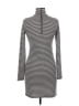 LA Made Stripes Gray Casual Dress Size M - photo 2