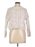 Timing 100% Acrylic Tweed White Pullover Sweater Size L - photo 1