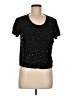Joseph A. Black Short Sleeve Blouse Size M - photo 1