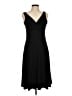 Evan Picone Solid Black Casual Dress Size 6 - photo 1
