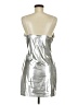 Shein 100% Polyester Metallic Silver Cocktail Dress Size 8 - 10 - photo 2