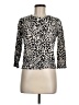 Cable & Gauge Animal Print Ivory Silver Cardigan Size M - photo 1