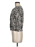 Cable & Gauge Animal Print Ivory Silver Cardigan Size M - photo 5
