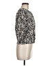 Cable & Gauge Animal Print Ivory Silver Cardigan Size M - photo 4