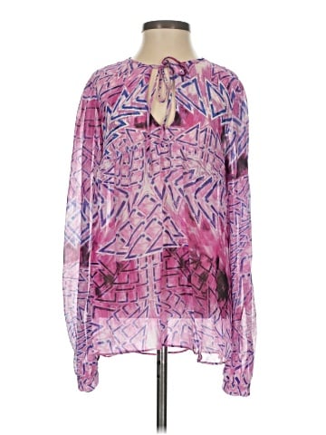 Rory Beca Long Sleeve Silk Top (view 1)