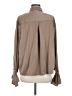 White Fox Brown Long Sleeve Blouse Size M - photo 2