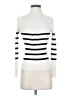 Timing Stripes White Turtleneck Sweater Size S - photo 1