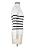 Timing Stripes White Turtleneck Sweater Size S - photo 4